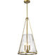 Valentine 16 inch Vintage Brass Pendant Ceiling Light