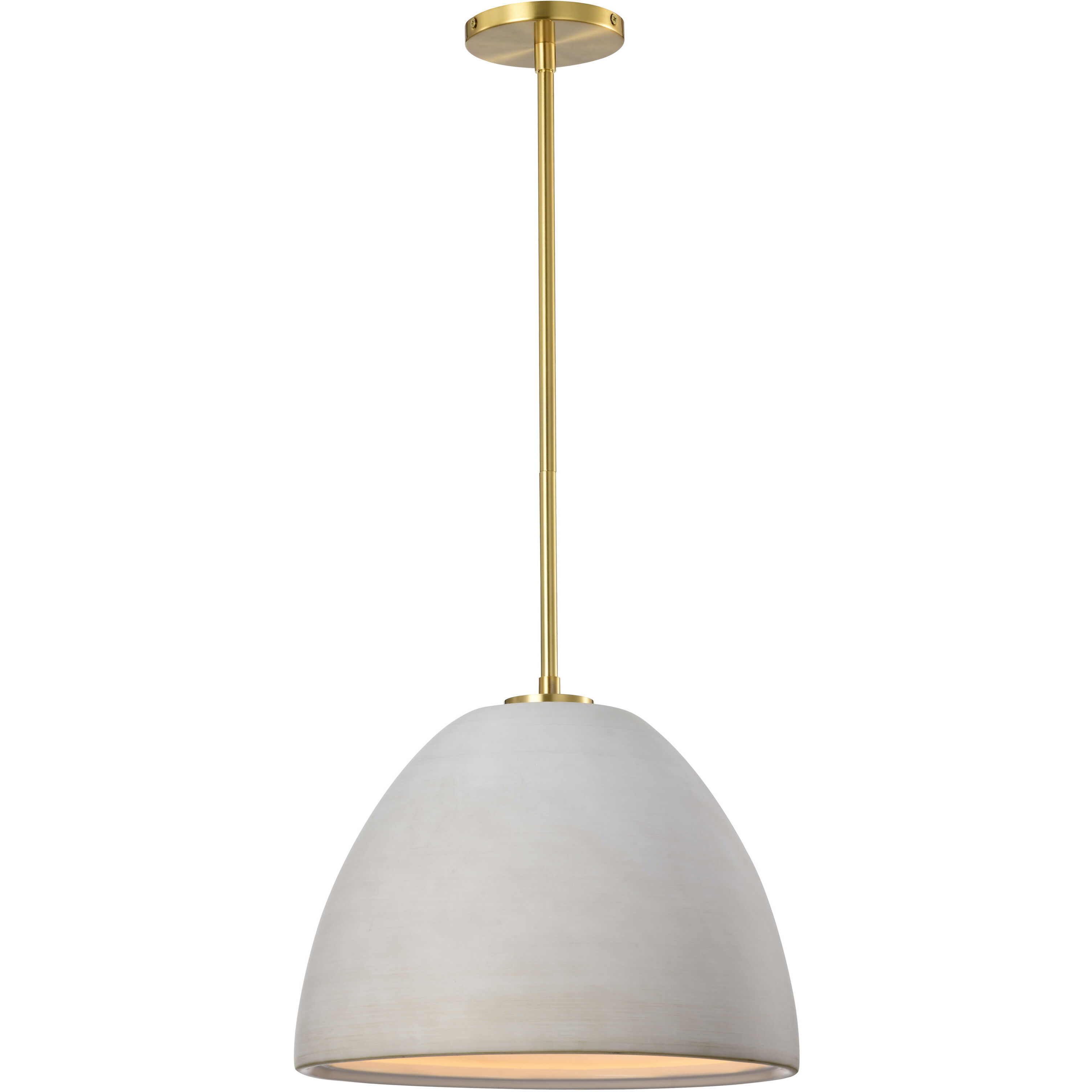 Collins 14 inch Brushed Brass Pendant Ceiling Light