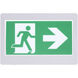 Running Man White Exit Sign