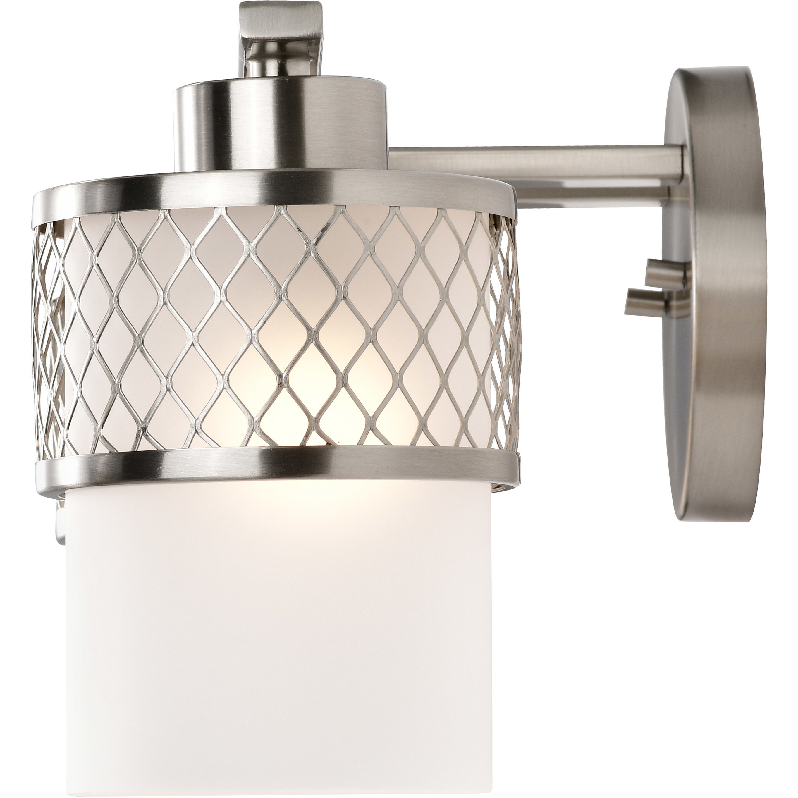 Fusion 4 Light 27 inch Brushed Nickel Vanity Light Wall Light