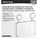 Running Man LED 13 inch White Exit & Emergency Ceiling Light