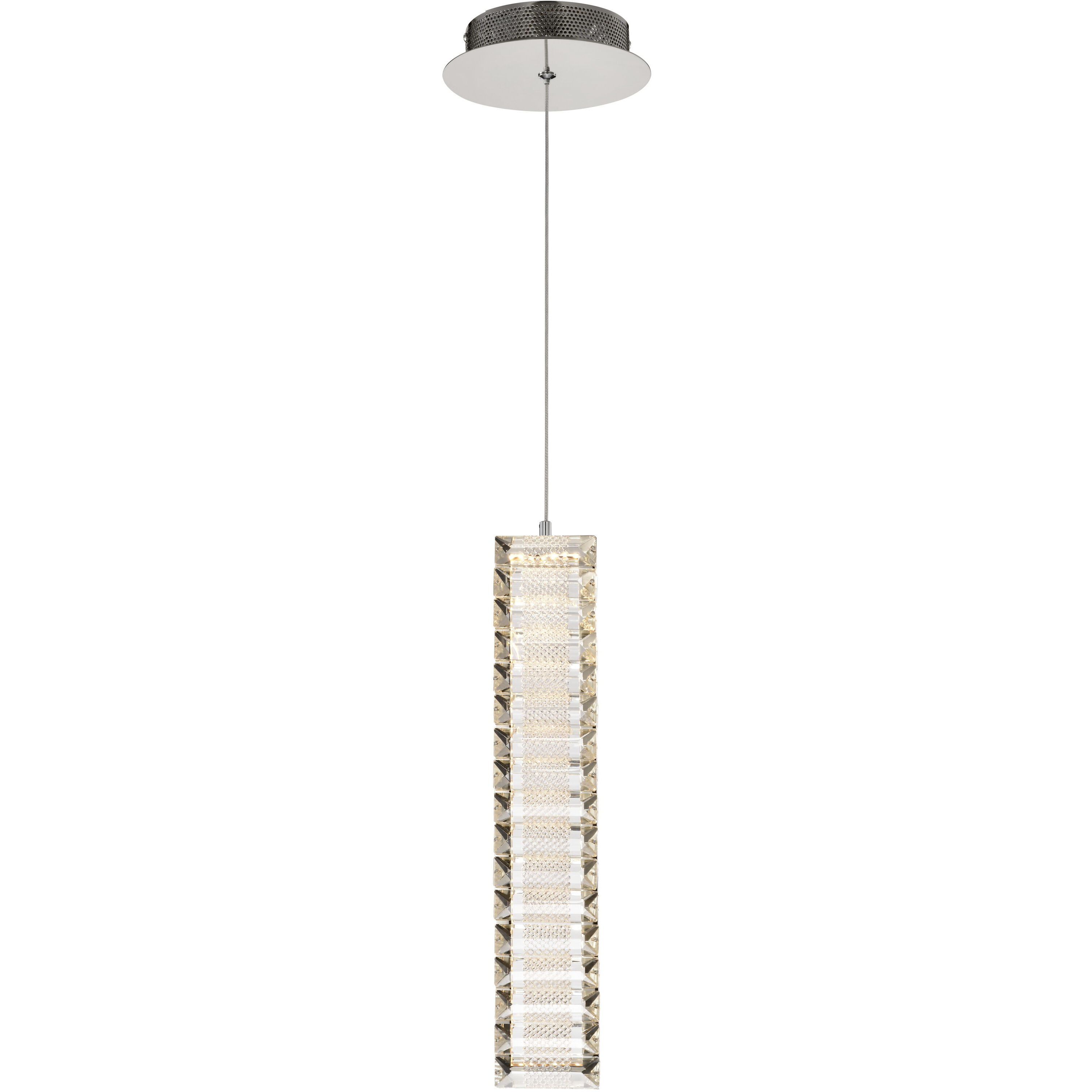 Nova LED 1.38 inch Polished Nickel Pendant Ceiling Light