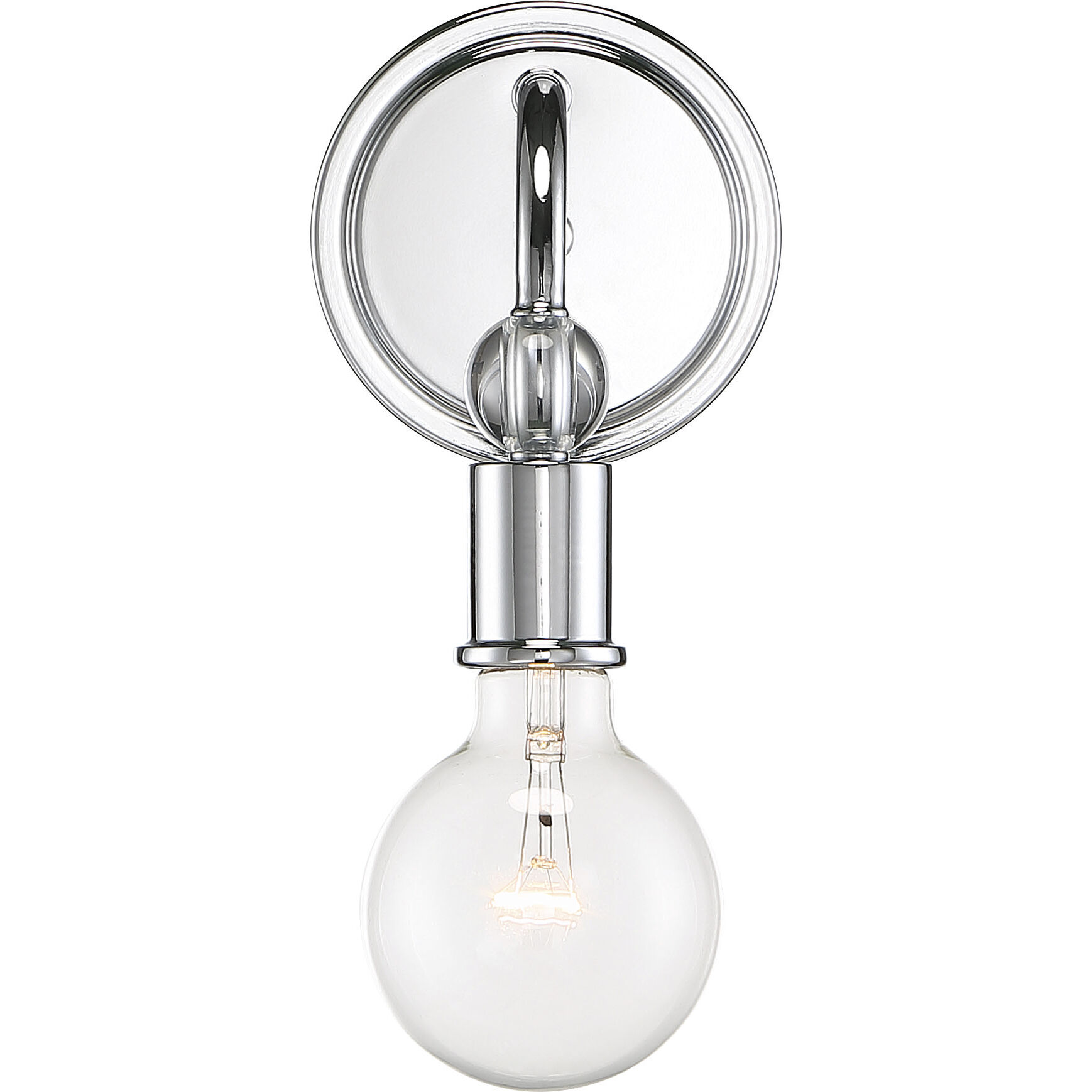 Bounce 1 Light 5 inch Polished Nickel Wall Sconce Wall Light