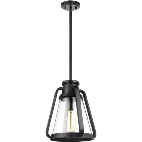 Everett 1 Light 10 inch Matte Black Pendant Ceiling Light