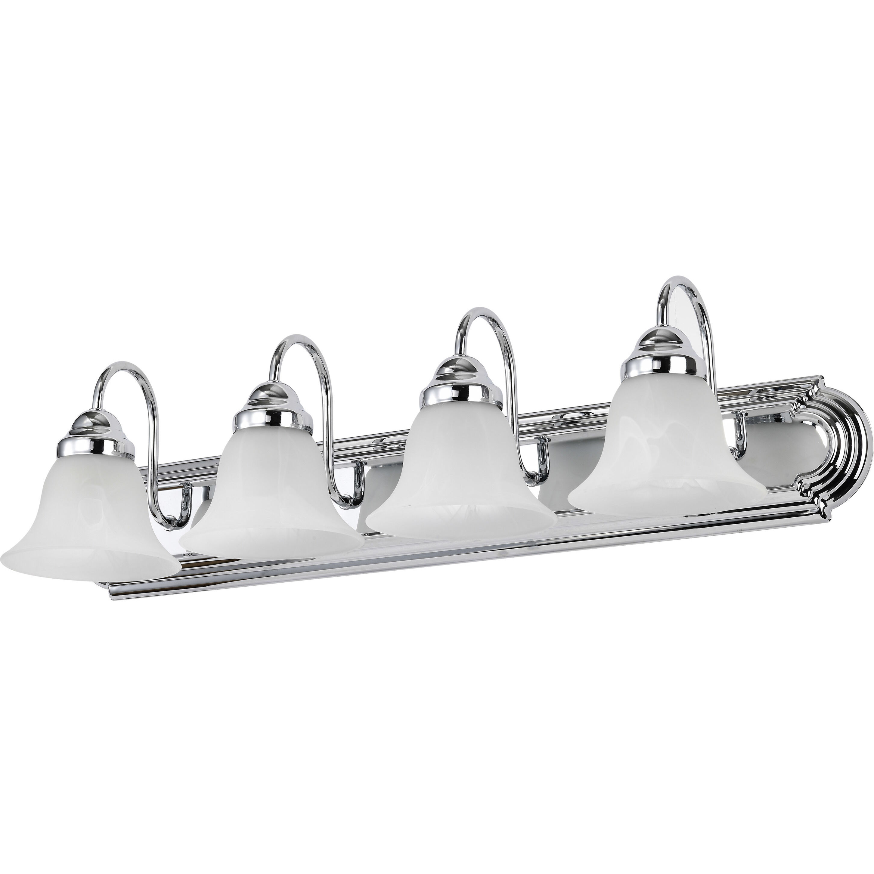 Ballerina 4 Light 30 inch Polished Chrome Vanity Light Wall Light
