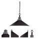 Bridgeview 1 Light 16 inch Mission Dust Bronze Pendant Ceiling Light