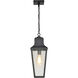 Lawrence 1 Light 7.63 inch Matte Black Outdoor Hanging Light