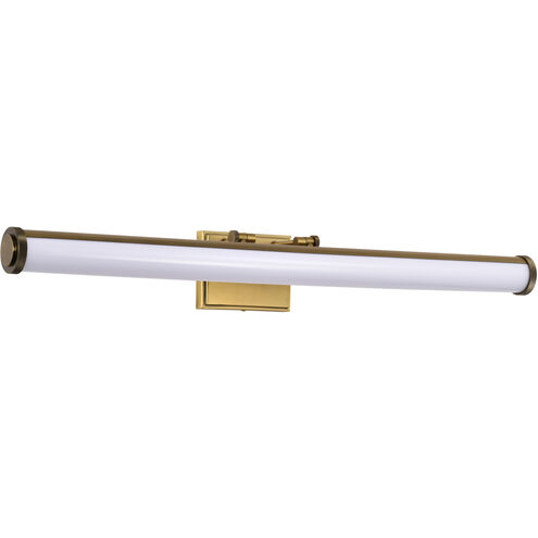 Cora LED 36 inch Vintage Brass Vanity Wall Light