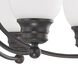Empire 6 Light 26 inch Mahogany Bronze Chandelier Ceiling Light