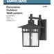 Cove Neck 1 Light 12 inch Textured Black Outdoor Wall Sconce
