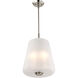 Lune 12 inch Brushed Nickel Pendant Ceiling Light