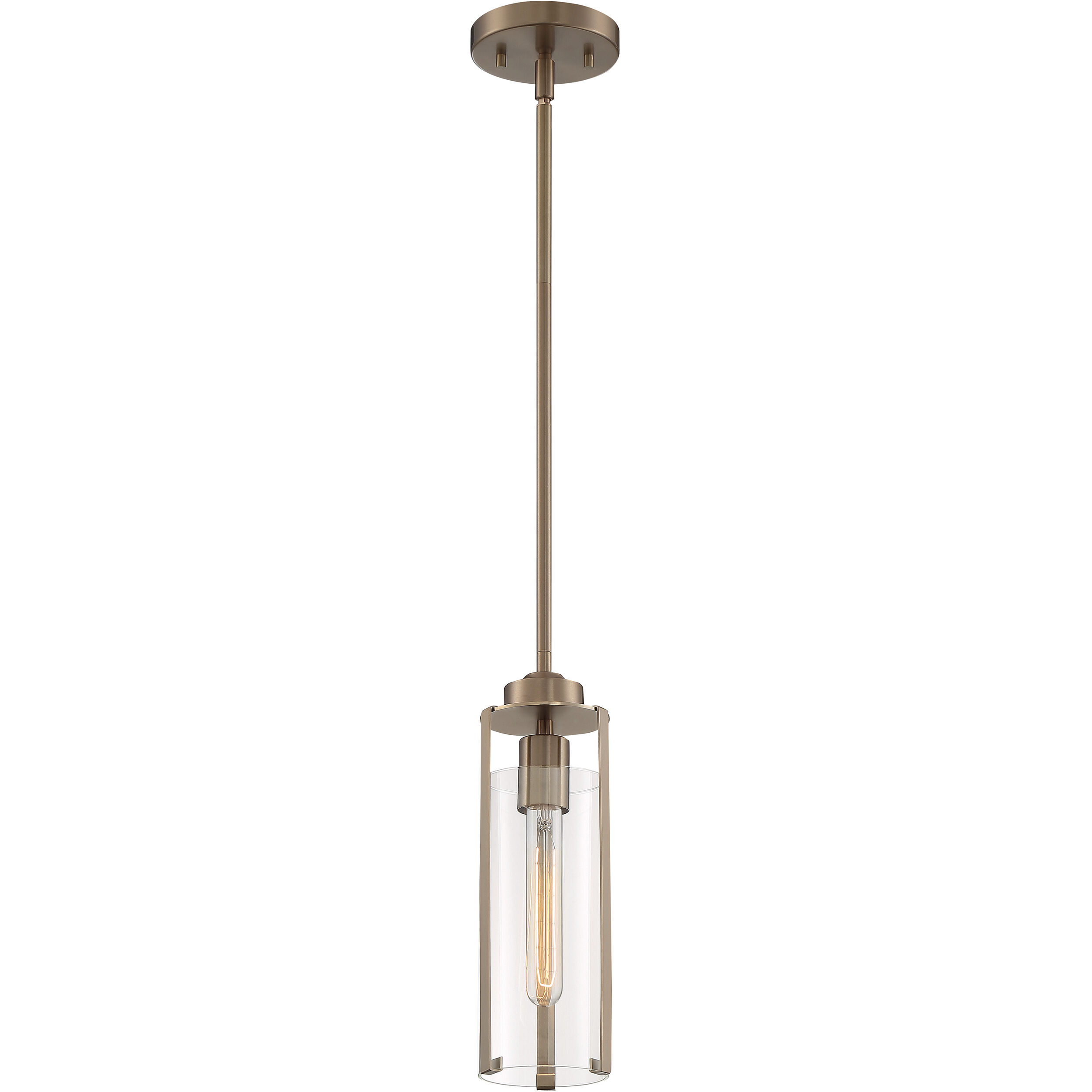 Marina 1 Light 5 inch Burnished Brass Pendant Ceiling Light 