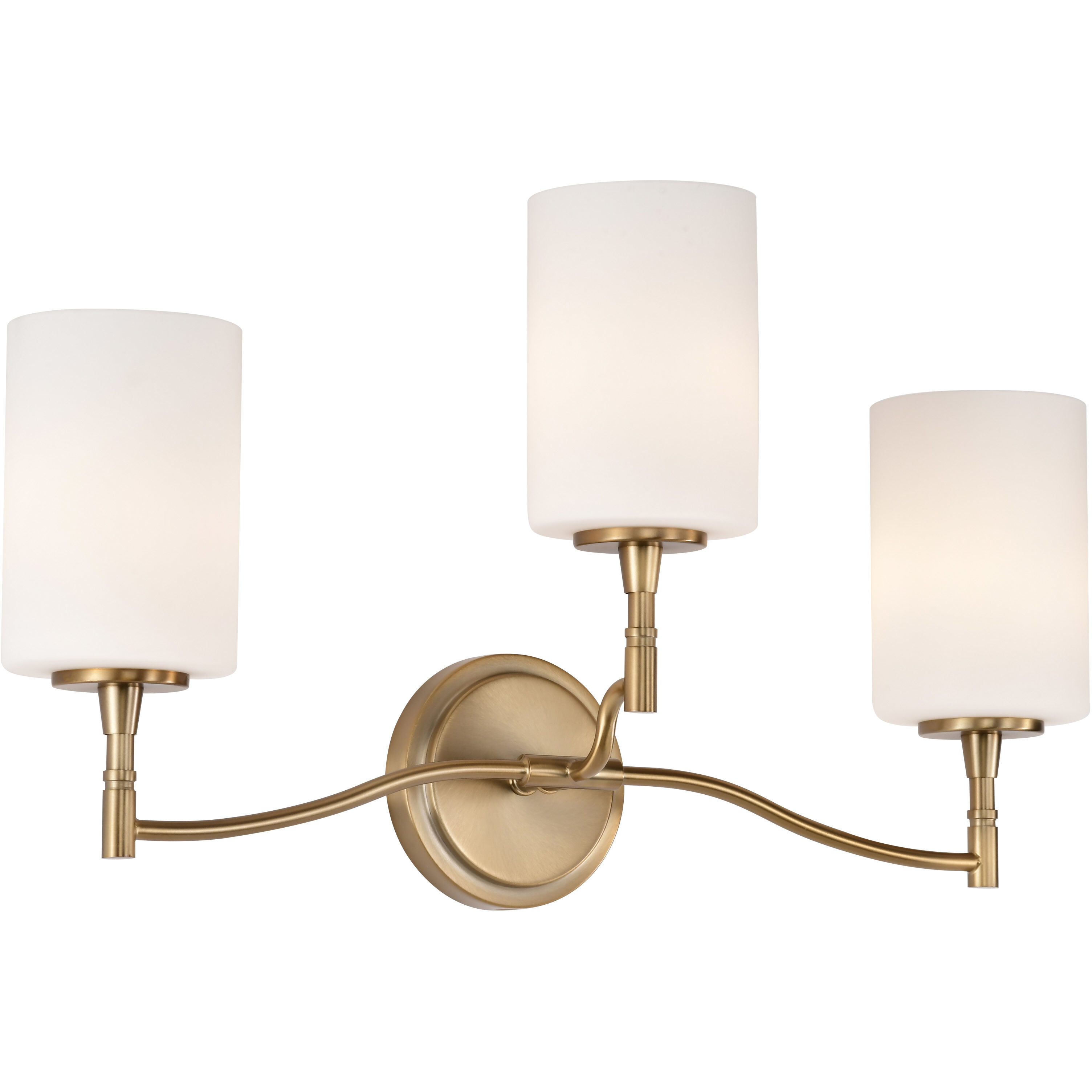 Liam 22 inch Burnished Brass Vanity Wall Light