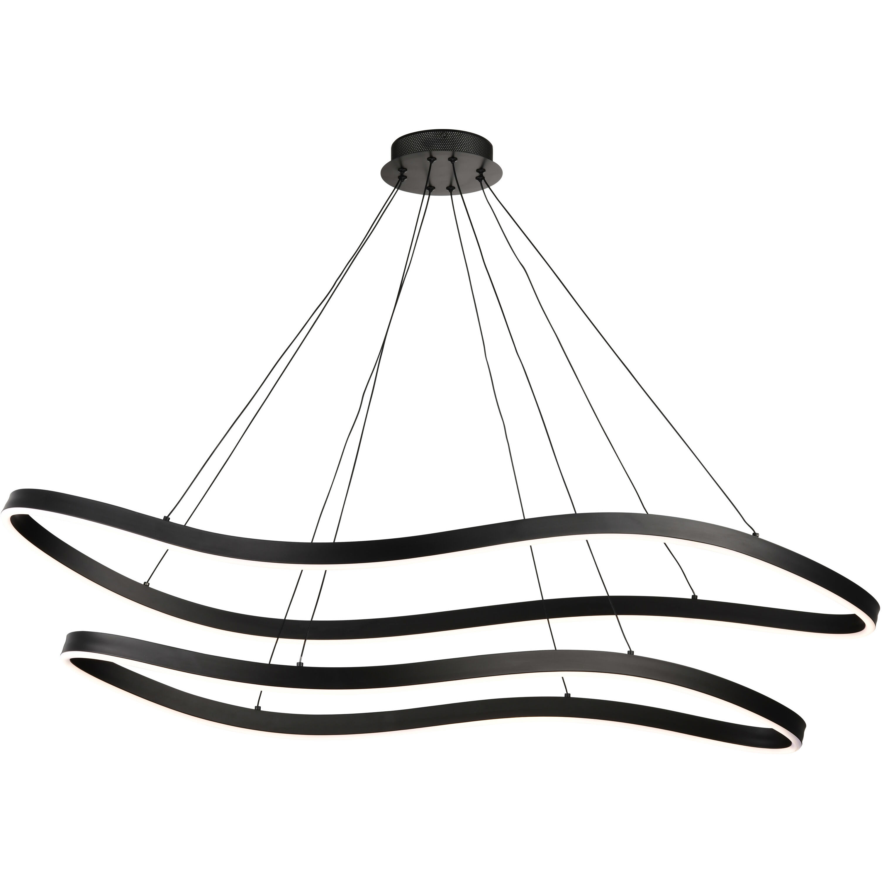 Sylas LED 20.1 inch Matte Black Pendant Ceiling Light