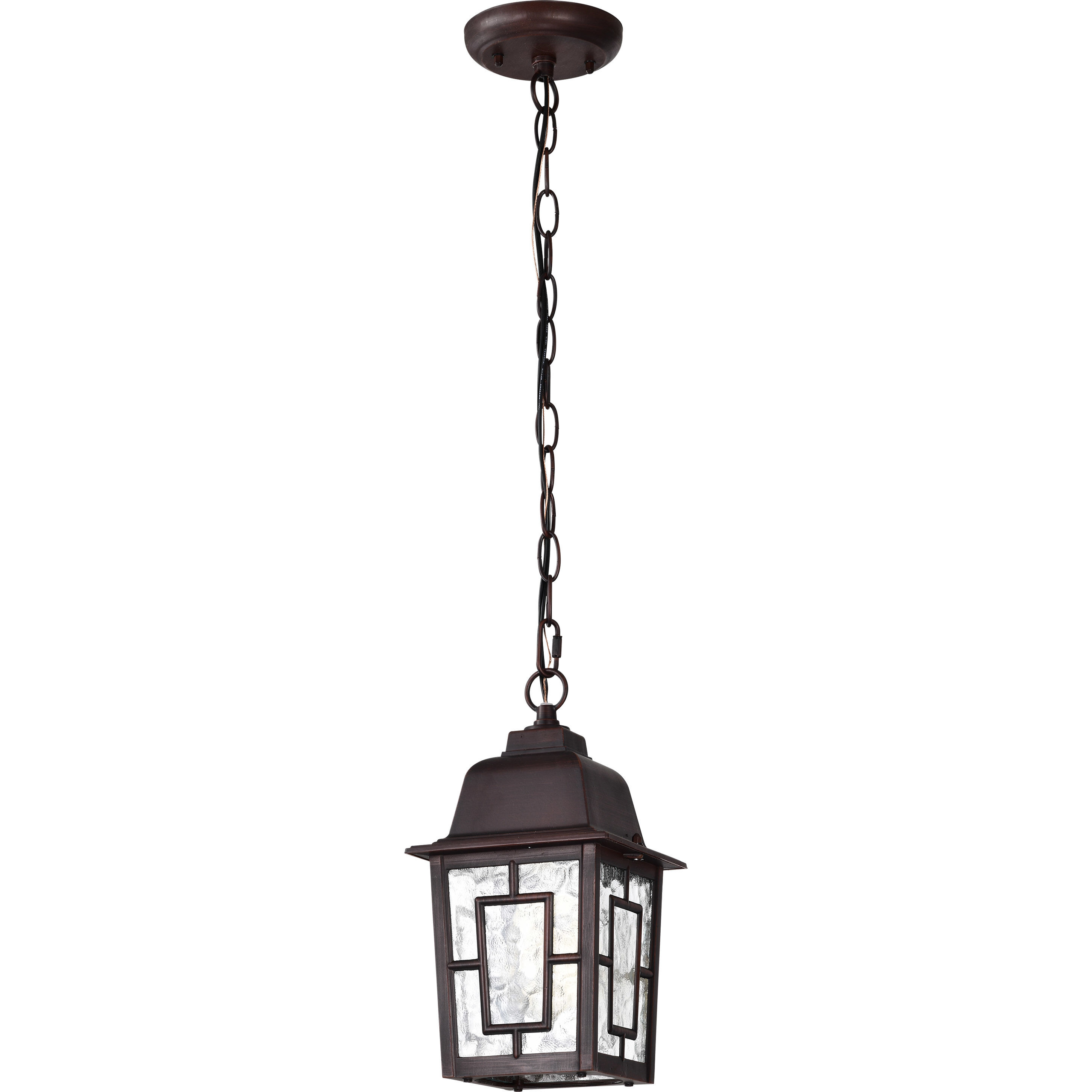 Banyan 1 Light 6 inch Rustic Bronze Outdoor Hanging Lantern