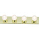 Brentwood 4 Light 24 inch Polished Brass Bath Light Wall Light