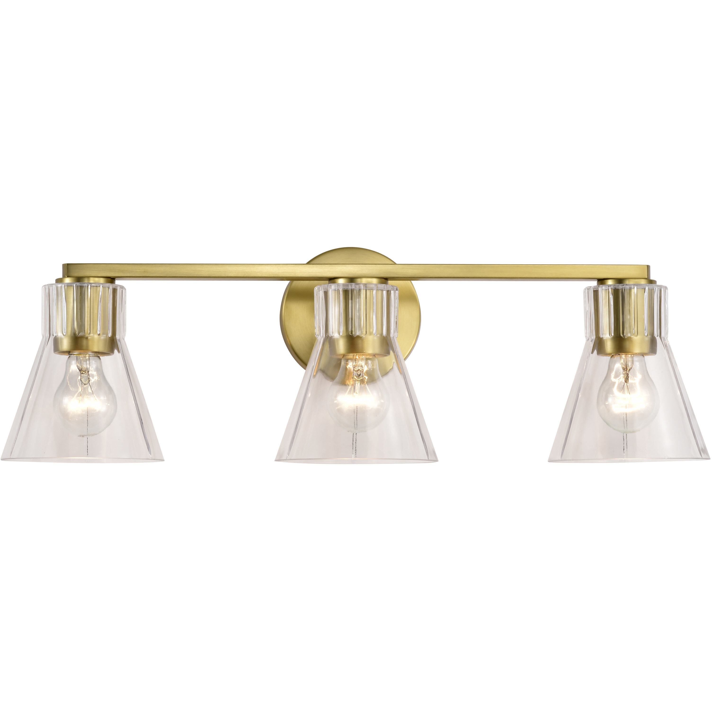 Gianna 24 inch Vintage Brass Vanity Wall Light
