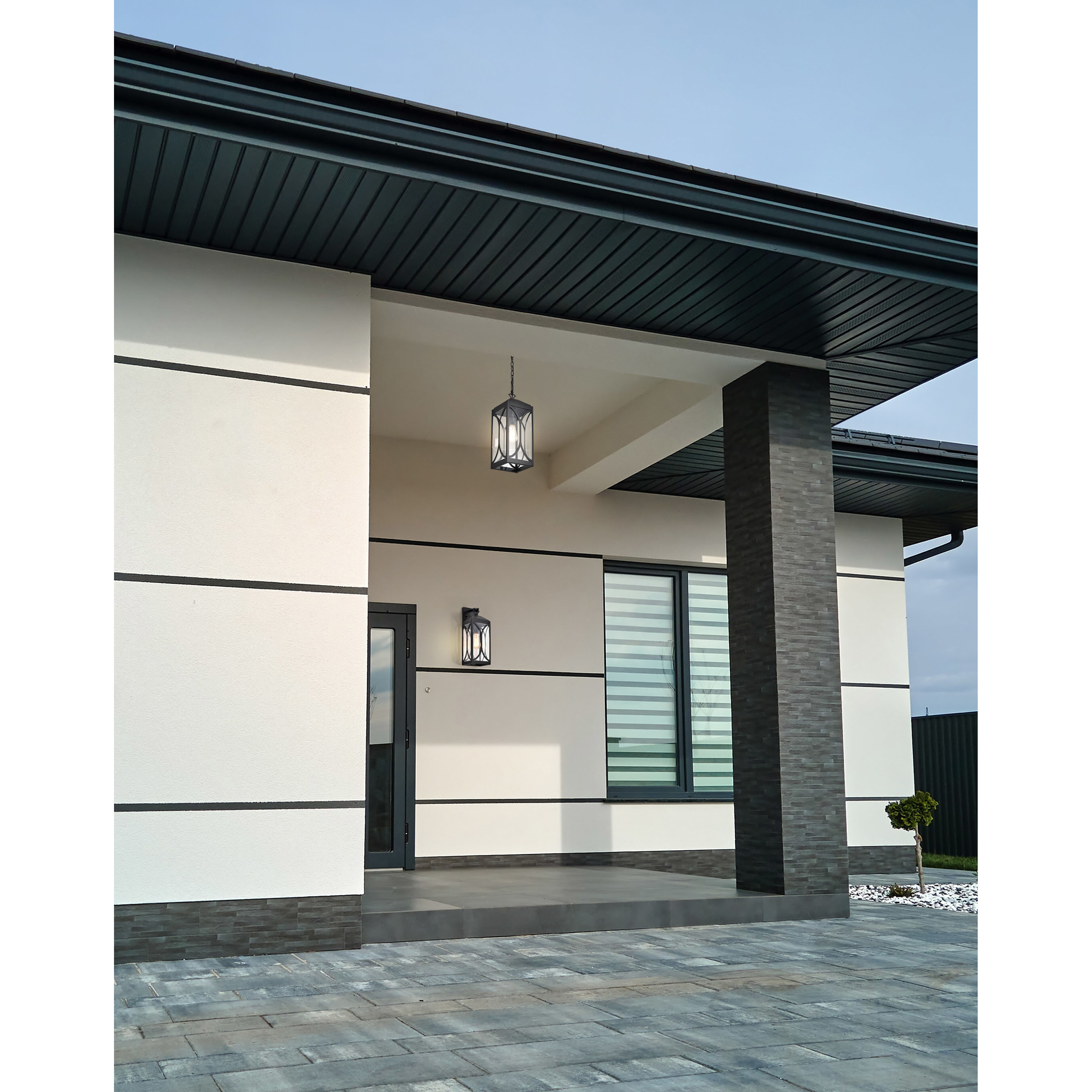 Oaklyn 1 Light 7.5 inch Matte Black Outdoor Hanging Light