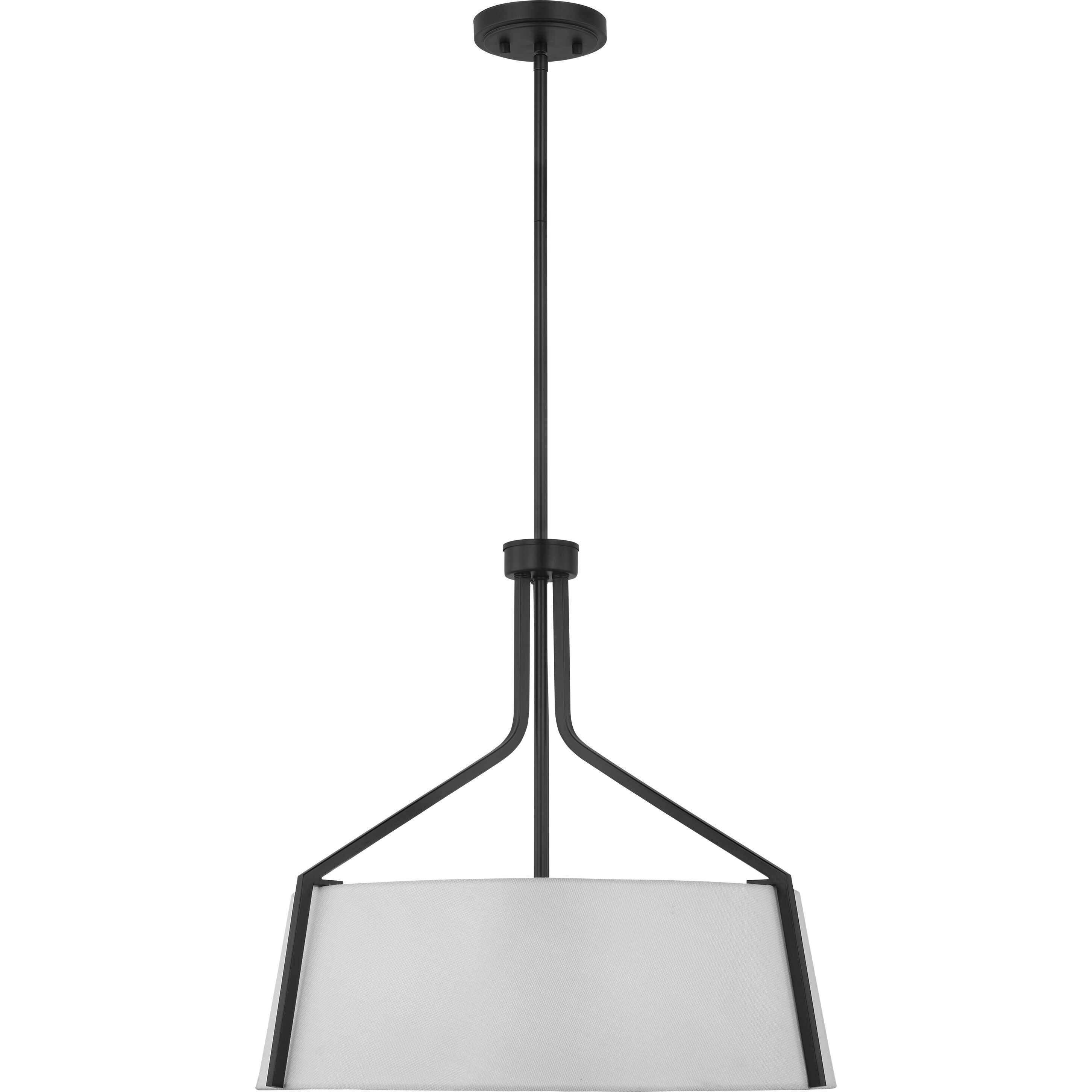 Livingston 4 Light 22 inch Matte Black Pendant Ceiling Light