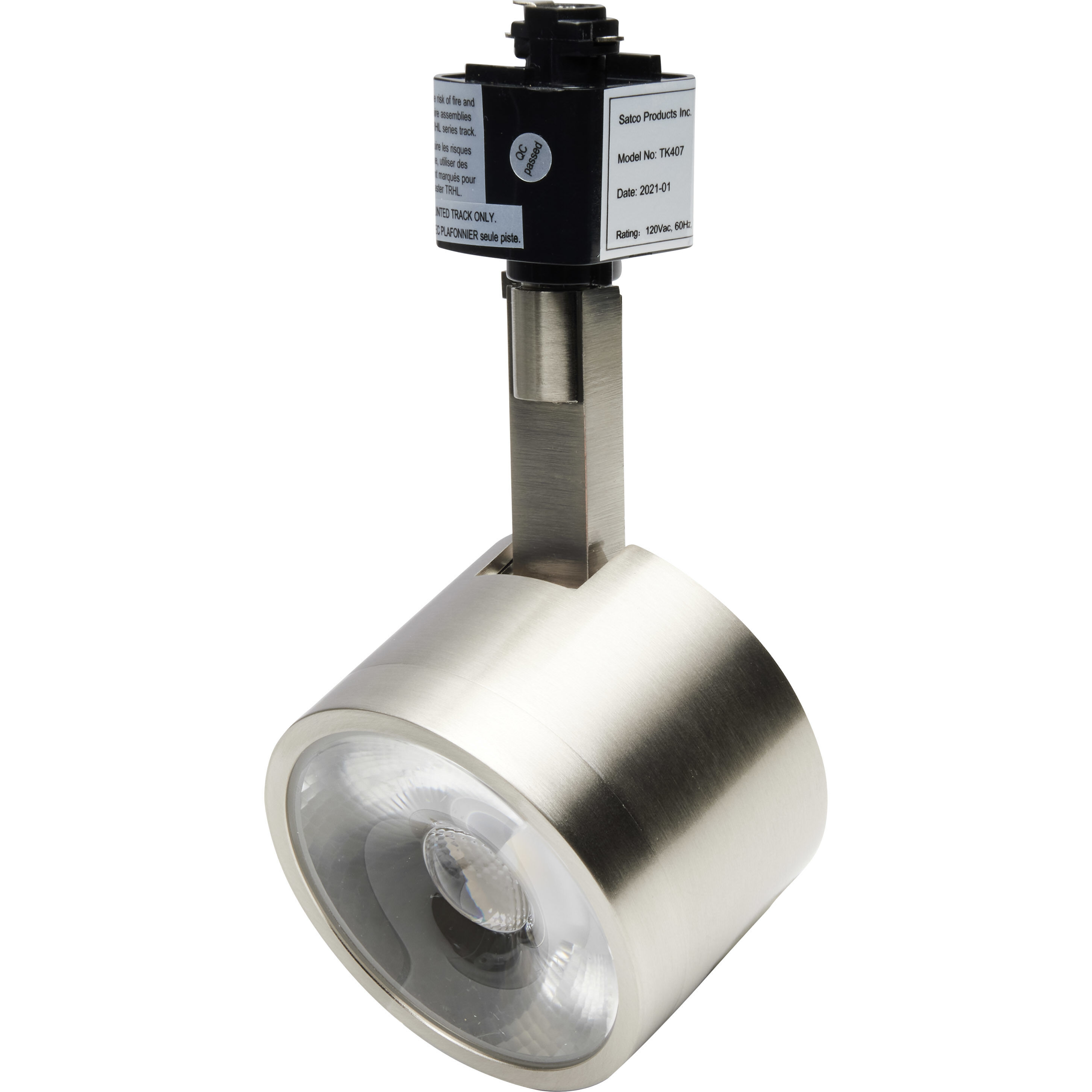 Brentwood 3 Light 120V Brushed Nickel Track Kit Ceiling Light