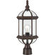 Boxwood 1 Light 19 inch Rustic Bronze Outdoor Post Light