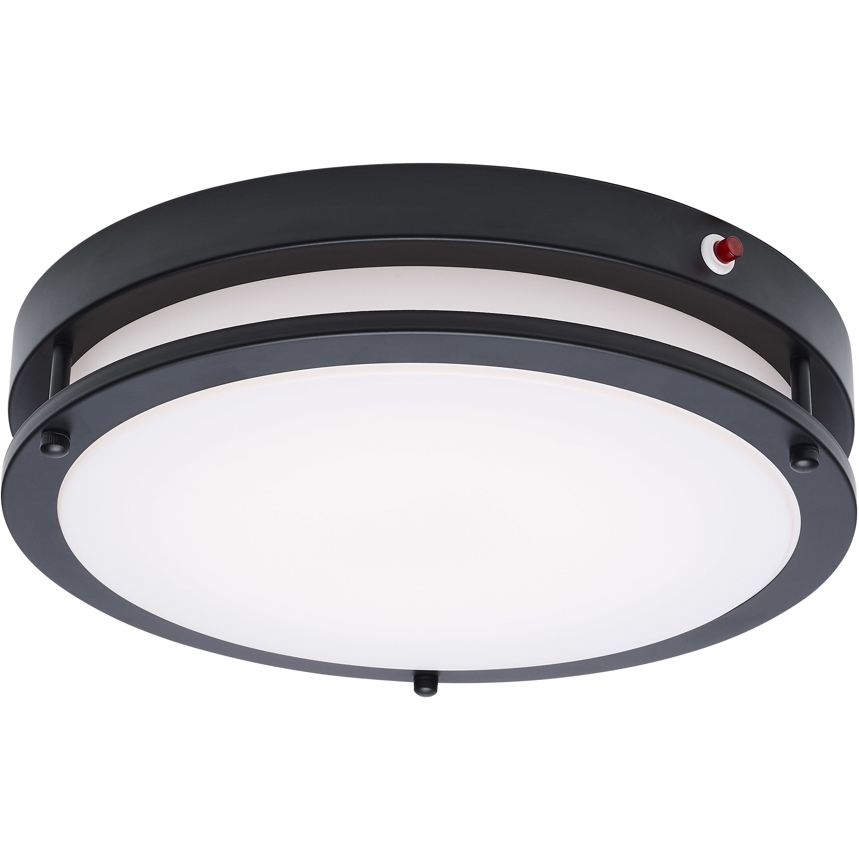 Glamour LED 13 inch Black Flush Ceiling Light