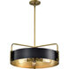 Altos 5 Light 22 inch Matte Black Pendant Ceiling Light