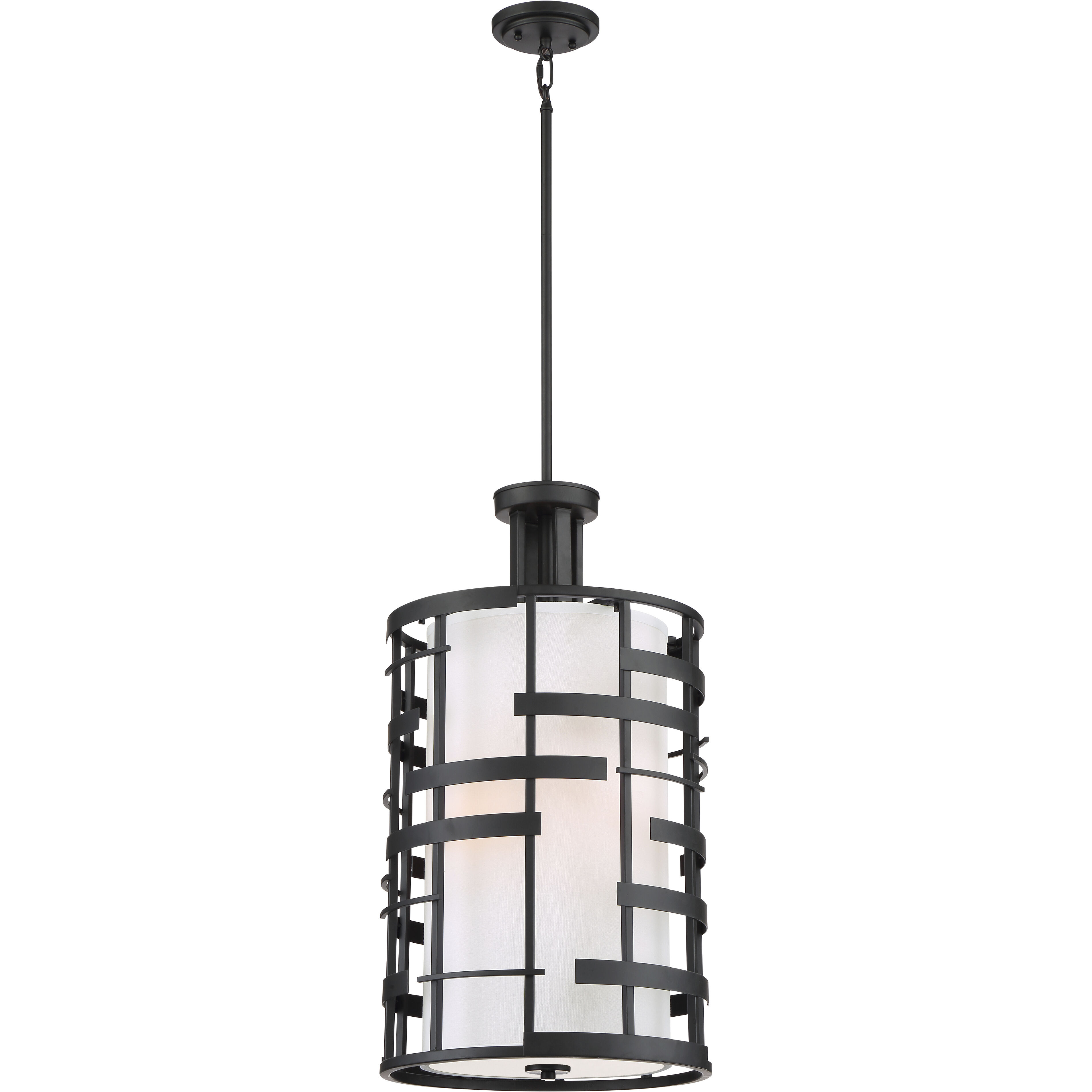 Lansing 4 Light 14 inch Textured Black Pendant Ceiling Light