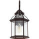Boxwood 1 Light 19 inch Rustic Bronze Outdoor Wall Lantern