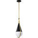 Admiral 1 Light 6.5 inch Matte Black Pendant Ceiling Light