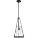Valentine 12 inch Black Pendant Ceiling Light