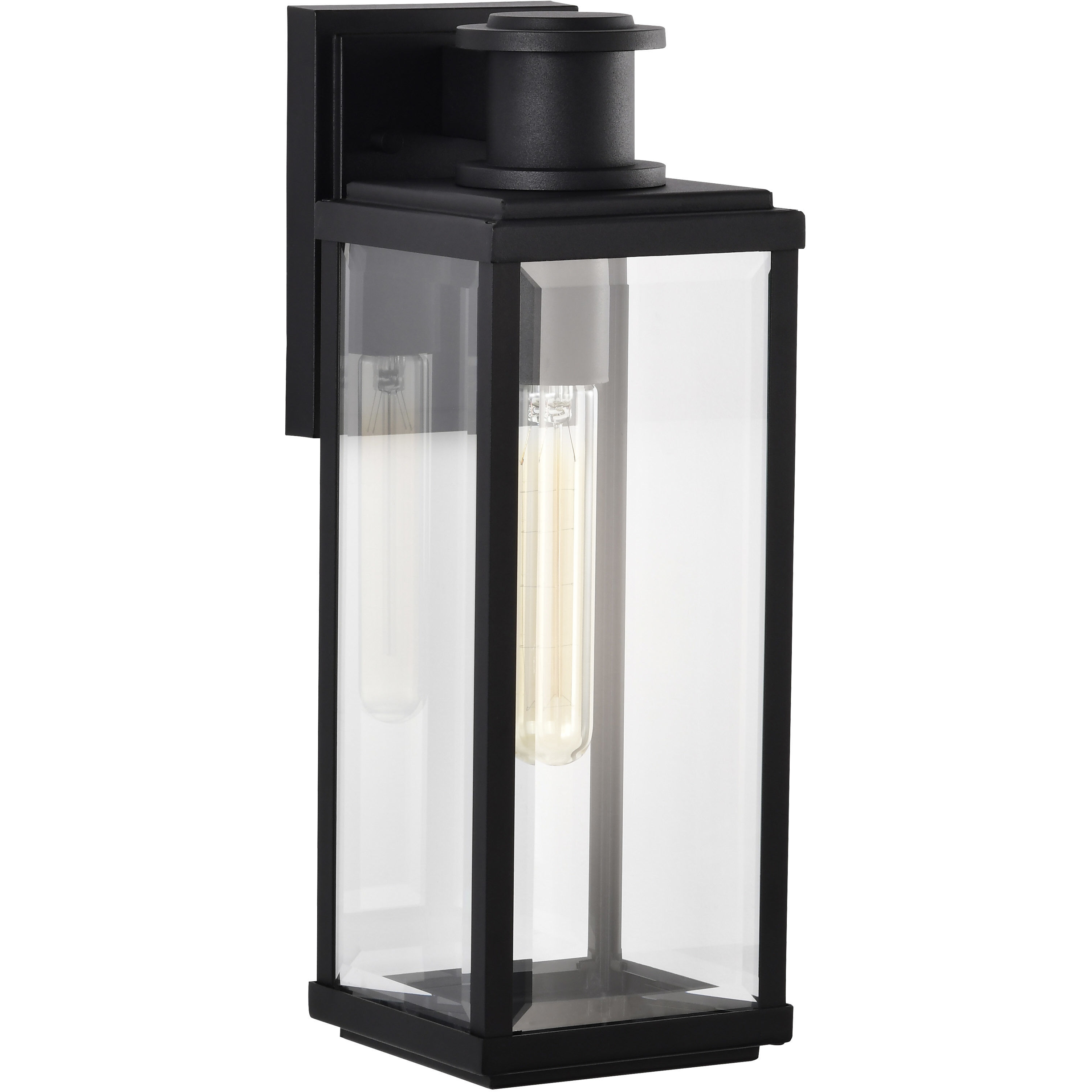 Luca 16.5 inch Sand Black Outdoor Wall Light