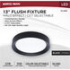 Selene LED 13.23 inch Black Flush Mount Ceiling Light