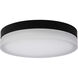 Pi LED 14 inch Black LED Flush Mount Ceiling Light