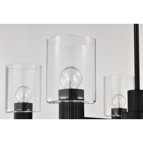 Clarksville 5 Light 28 inch Matte Black Chandelier Ceiling Light