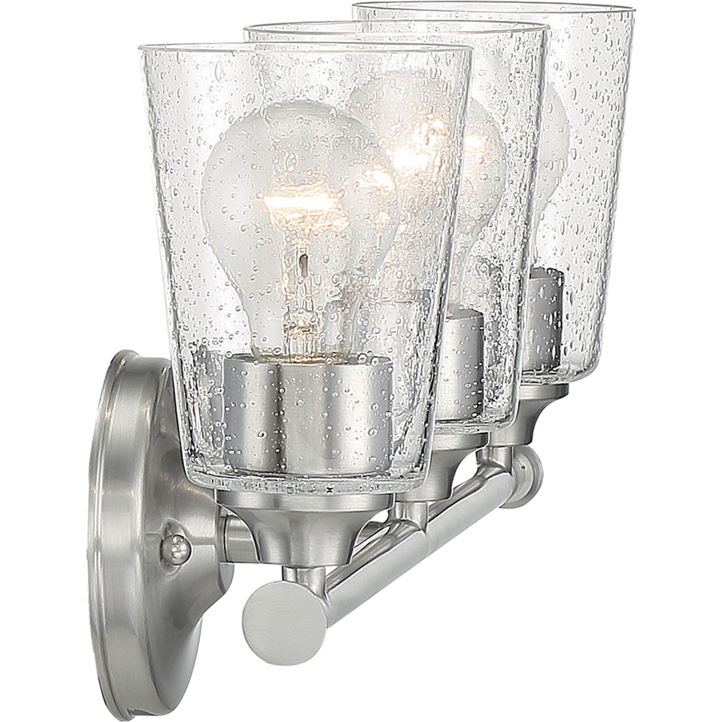 Bransel 3 Light 20 inch Brushed Nickel Vanity Light Wall Light