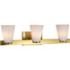 Royale 24 inch Burnished Brass Vanity Wall Light