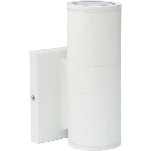Brentwood LED 7 inch White Outdoor Wall Sconce, Small