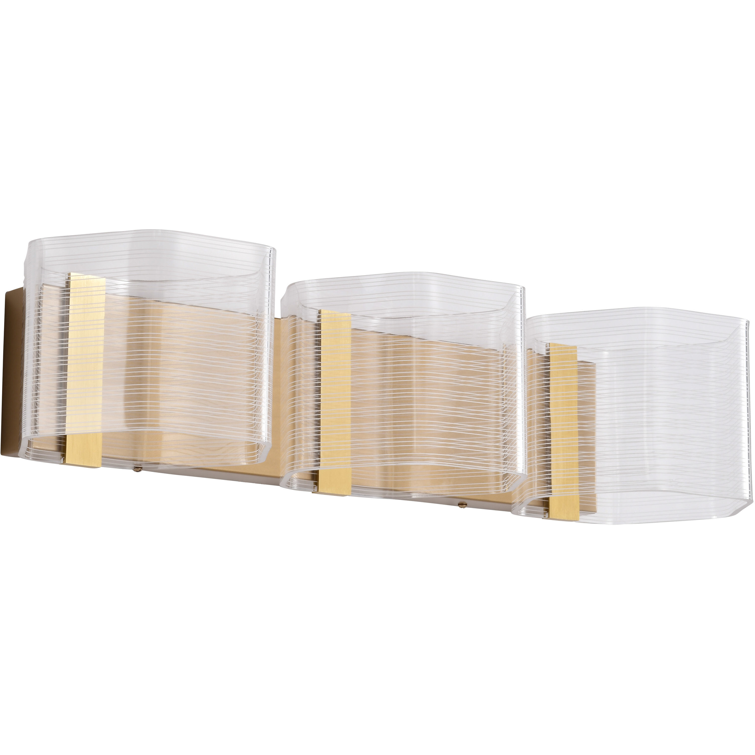 Kenzo LED 25 inch Polished Anodized Bronze Vanity Wall Light