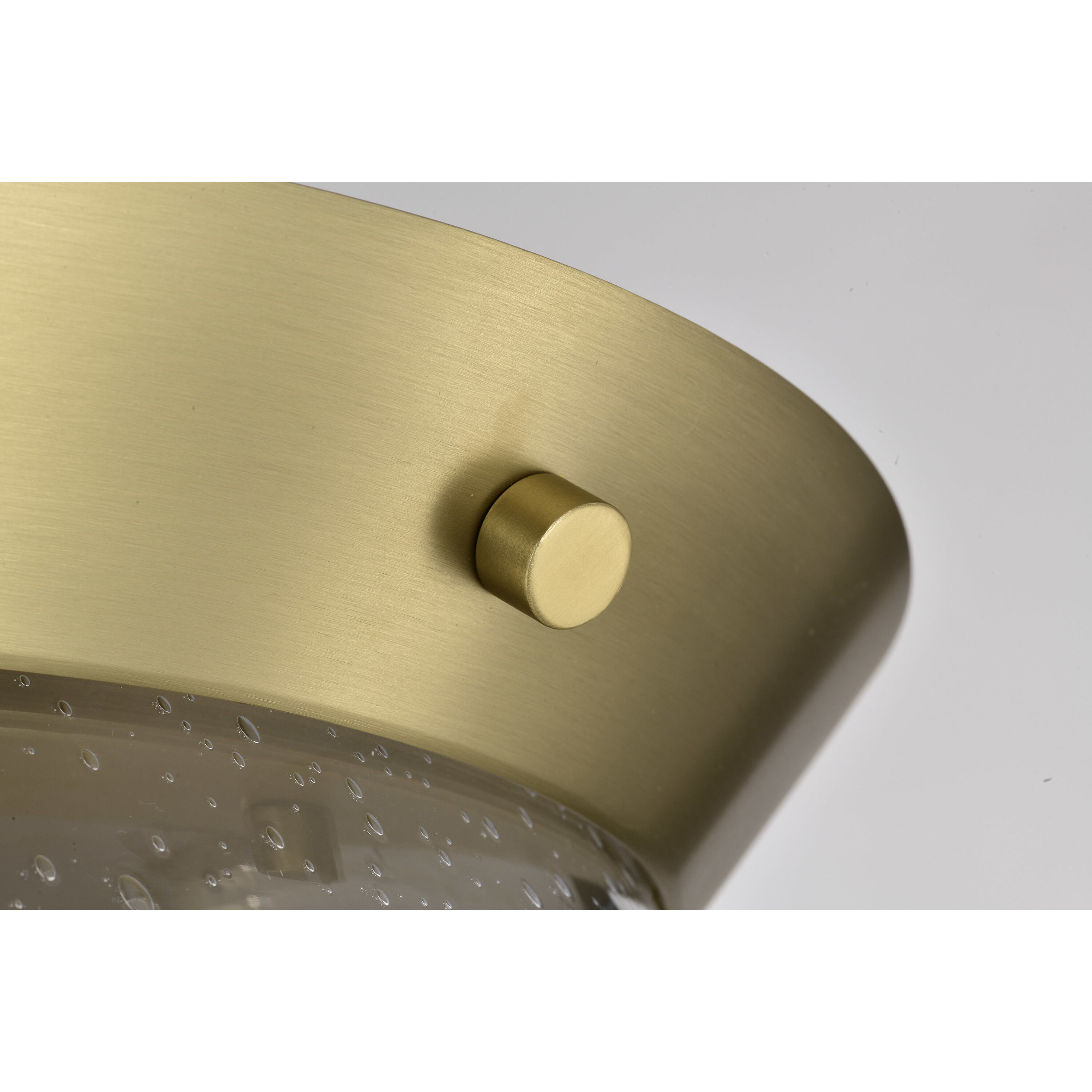 Boliver 3 Light 13.5 inch Vintage Brass Flush Mount Ceiling Light