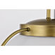 Lakeshore 1 Light 18 inch Natural Brass Pendant Ceiling Light