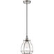 Vintage 1 Light 7 inch Polished Nickel Pendant Ceiling Light
