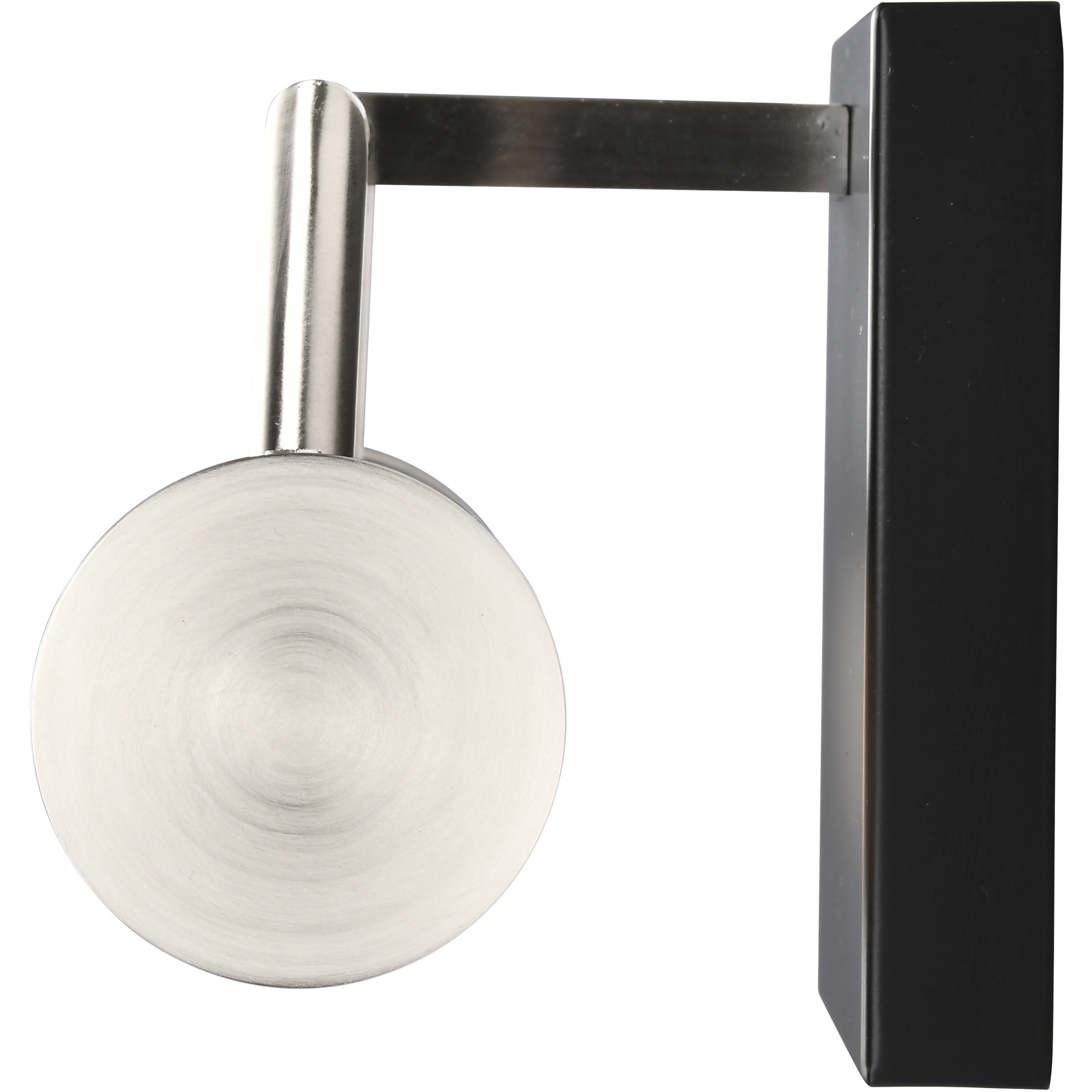 Solano LED 12 inch Black and Brushed Nickel Bath Vanity Light Wall Light