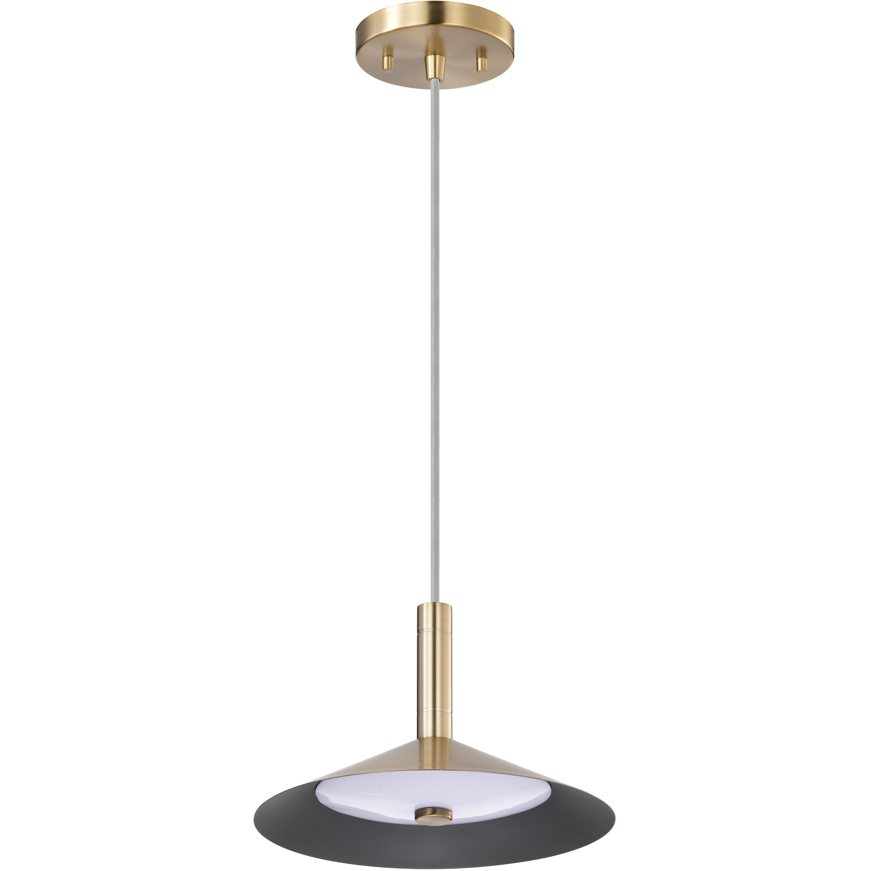 Corrine LED 9.88 inch Burnished Brass Pendant Ceiling Light