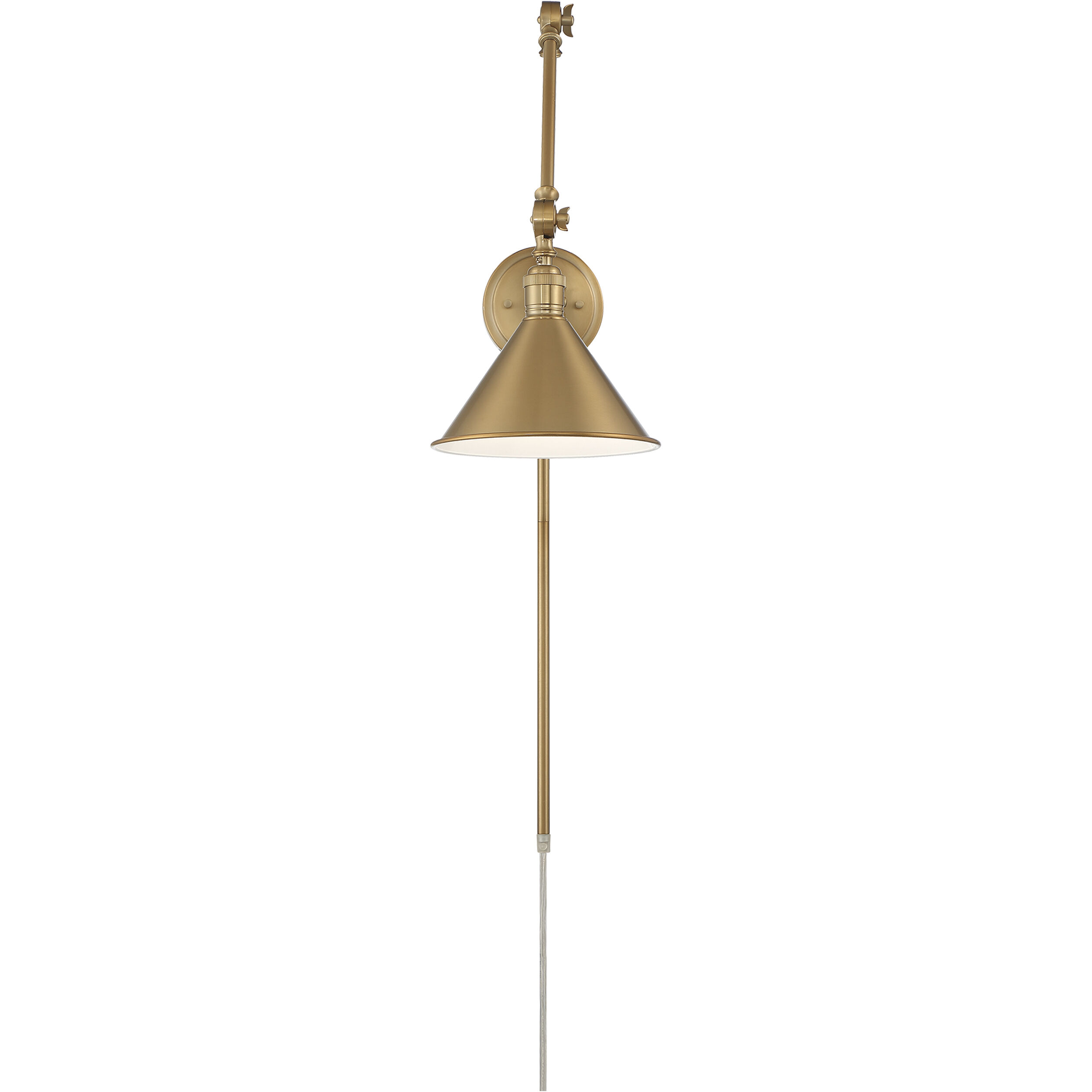 Delancey 27 inch 60.00 watt Burnished Brass Swing Arm Wall Wall Light