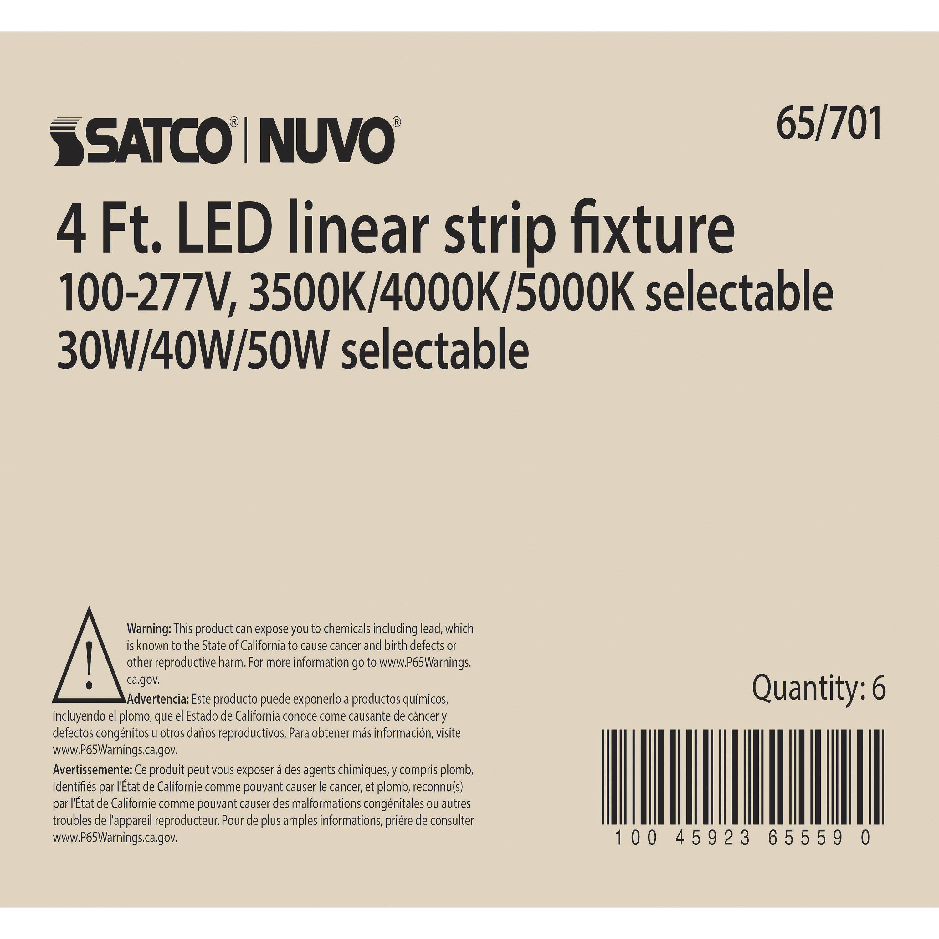 Brentwood LED 3 inch White Linear Strip Ceiling Light