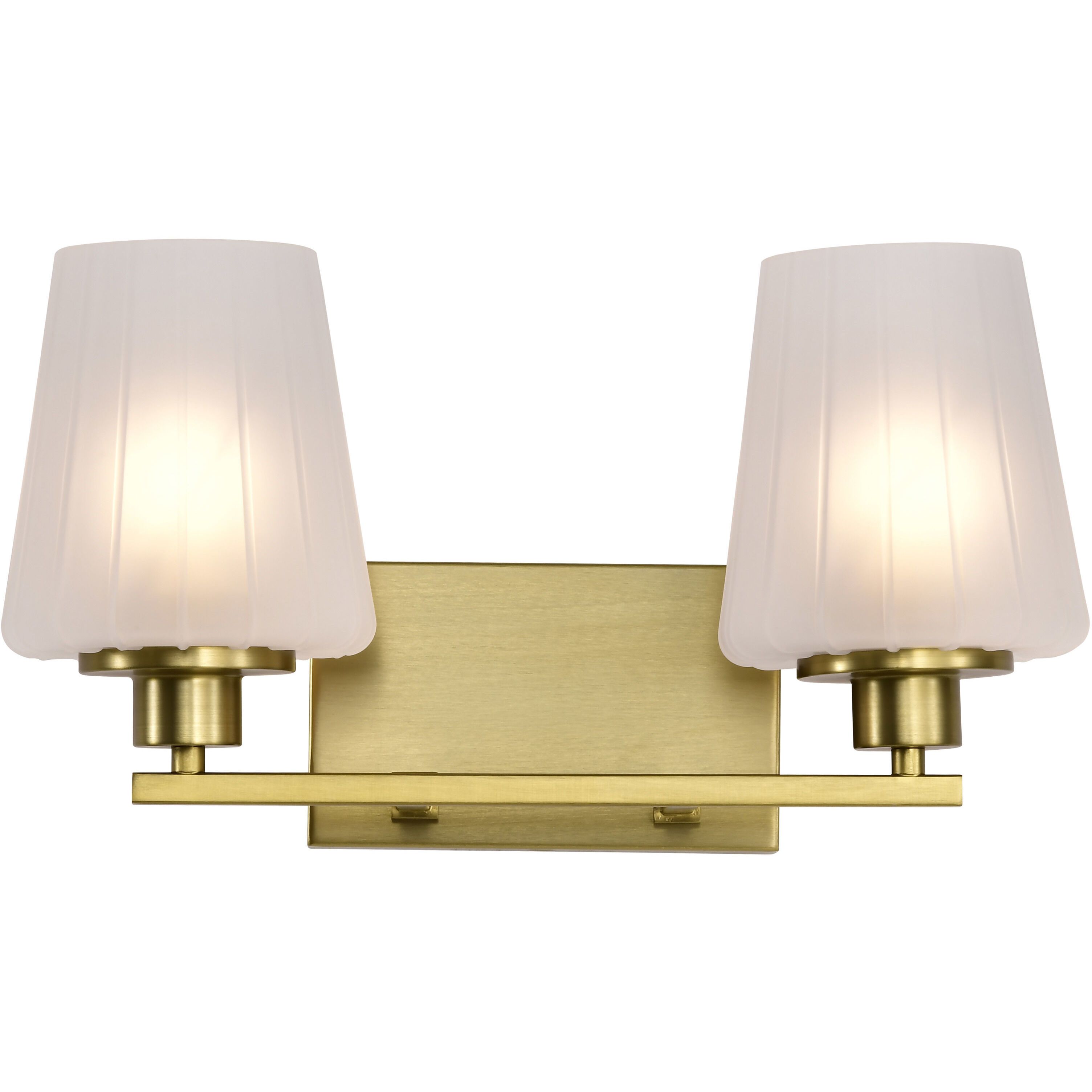 Lune 16 inch Vintage Brass Vanity Wall Light