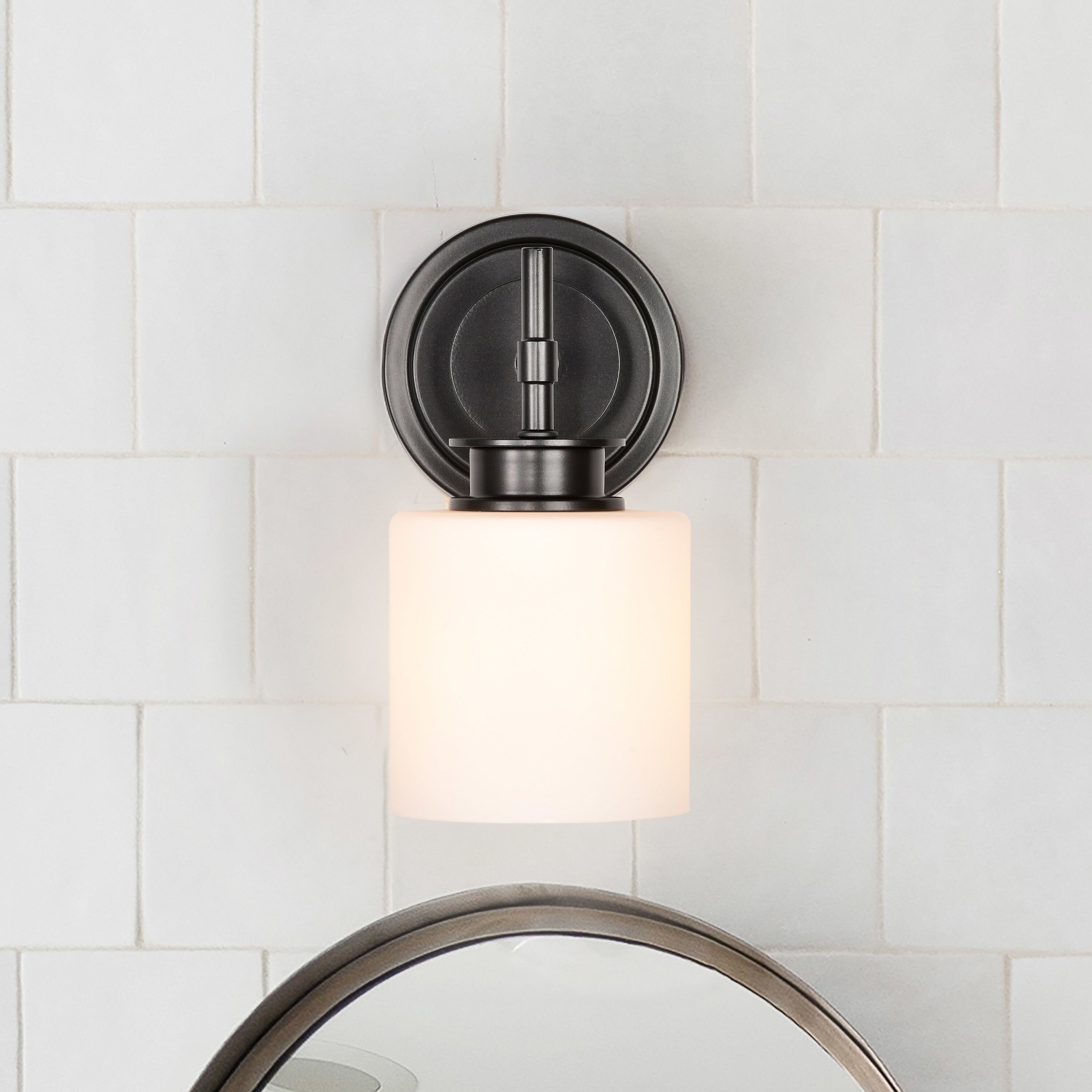 Warren 1 Light 5 inch Gun Metal Vanity Light Wall Light