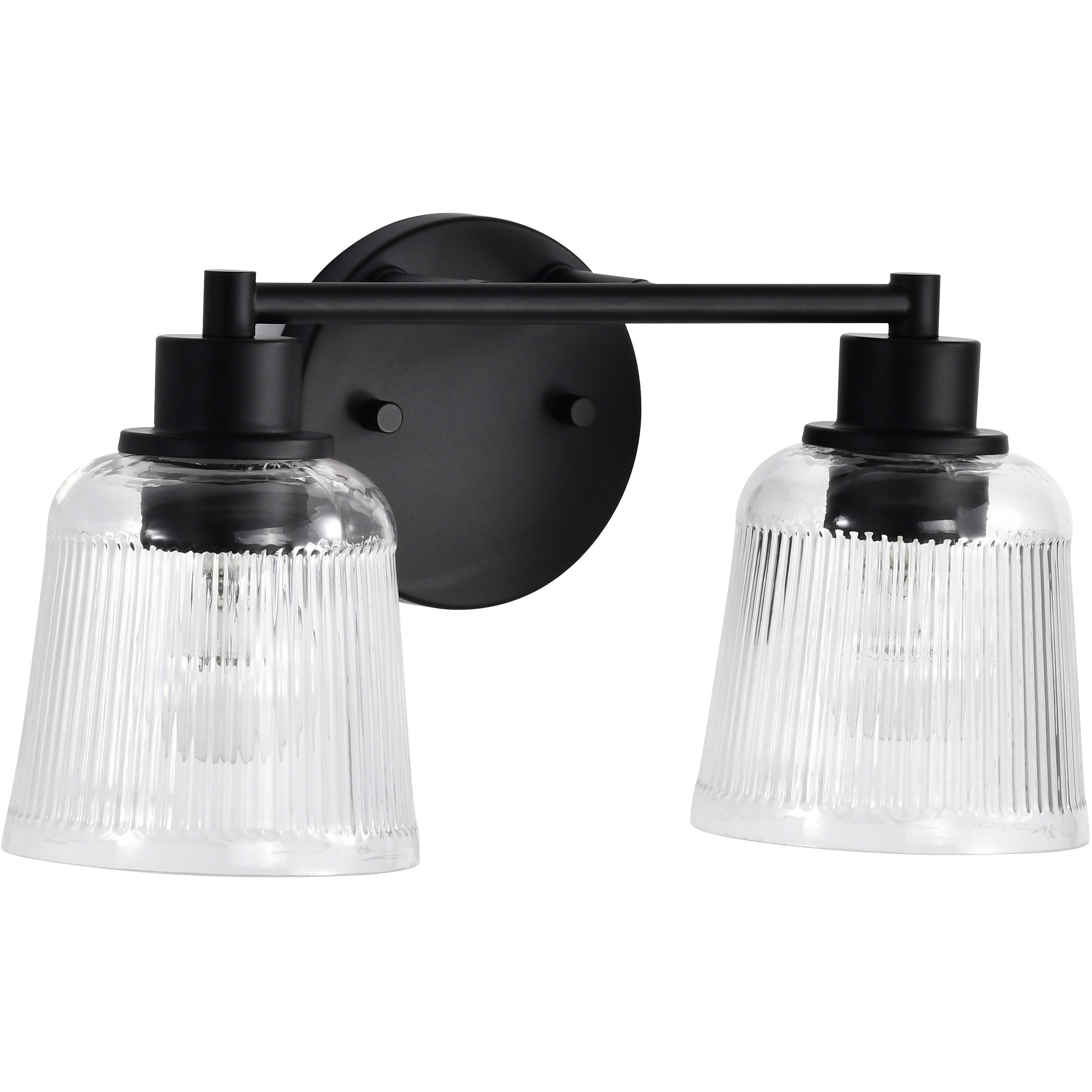 Grayson 14.5 inch Matte Black Vanity Wall Light
