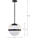 Lakeshore 1 Light 13 inch Matte Black Pendant Ceiling Light